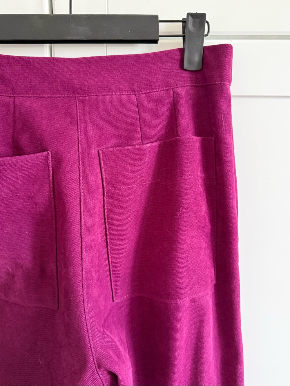 Women’s Boot Cut High-Rise Pants in Berry - Picture 11 of 15